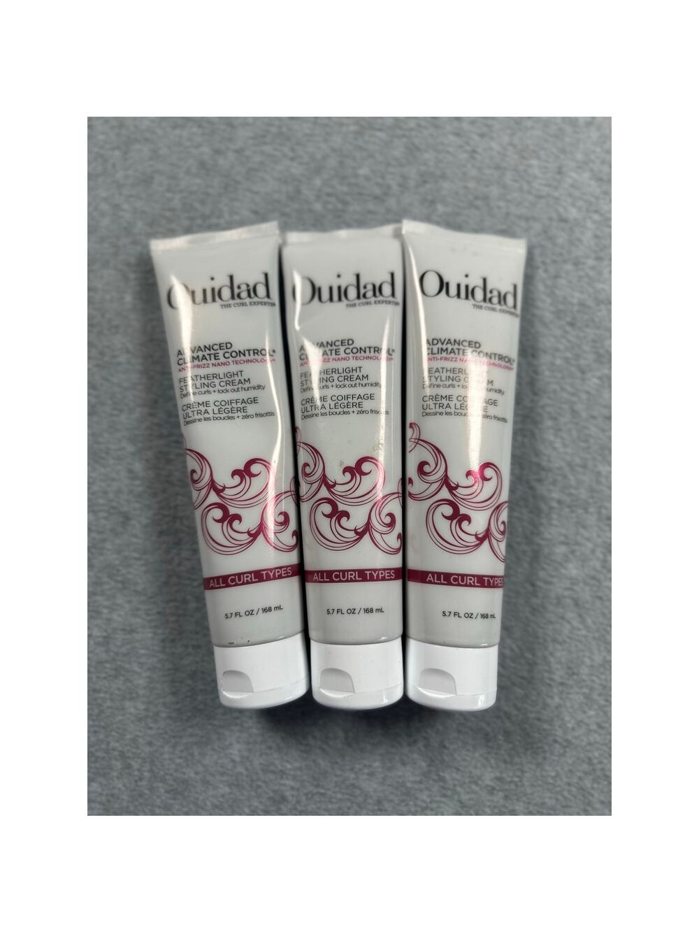 Ouidad Advanced Climate Control Featherlight Styling Cream 5.7oz — Lot of 3
